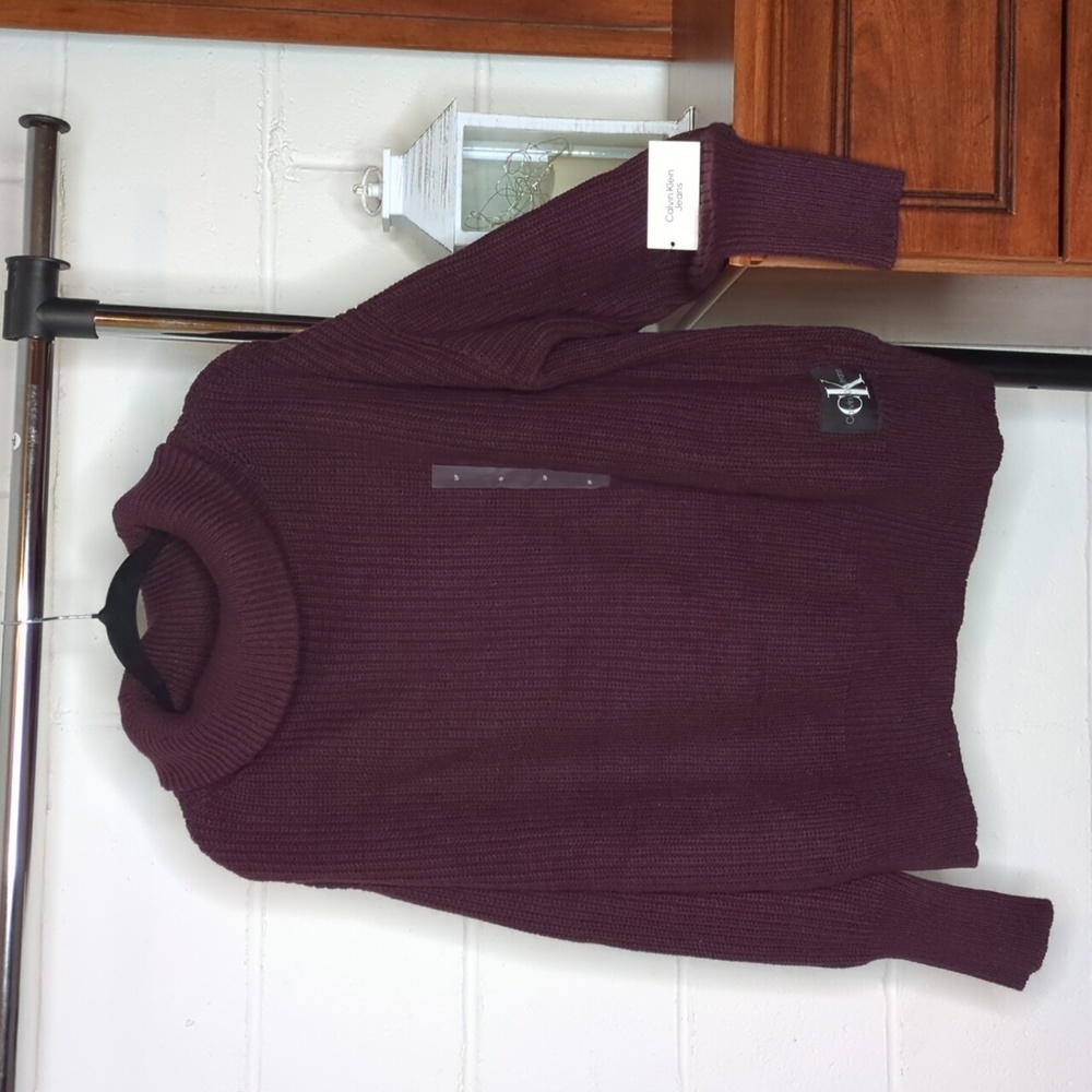 NWT Calvin Klein Jeans Purple Turtleneck